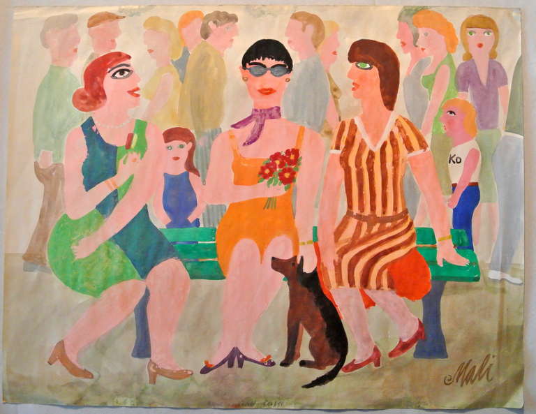 Hajo Malek Figurative Art - Untitled, Parade