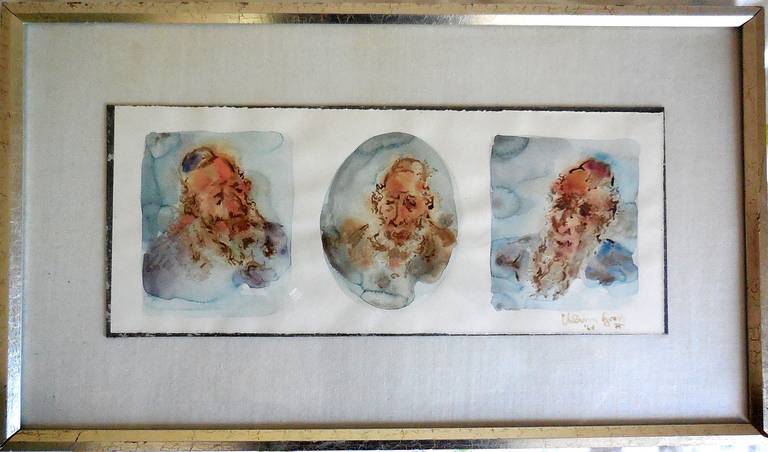 The Rabbis, Judaica portraits - Art by Chaim Gross