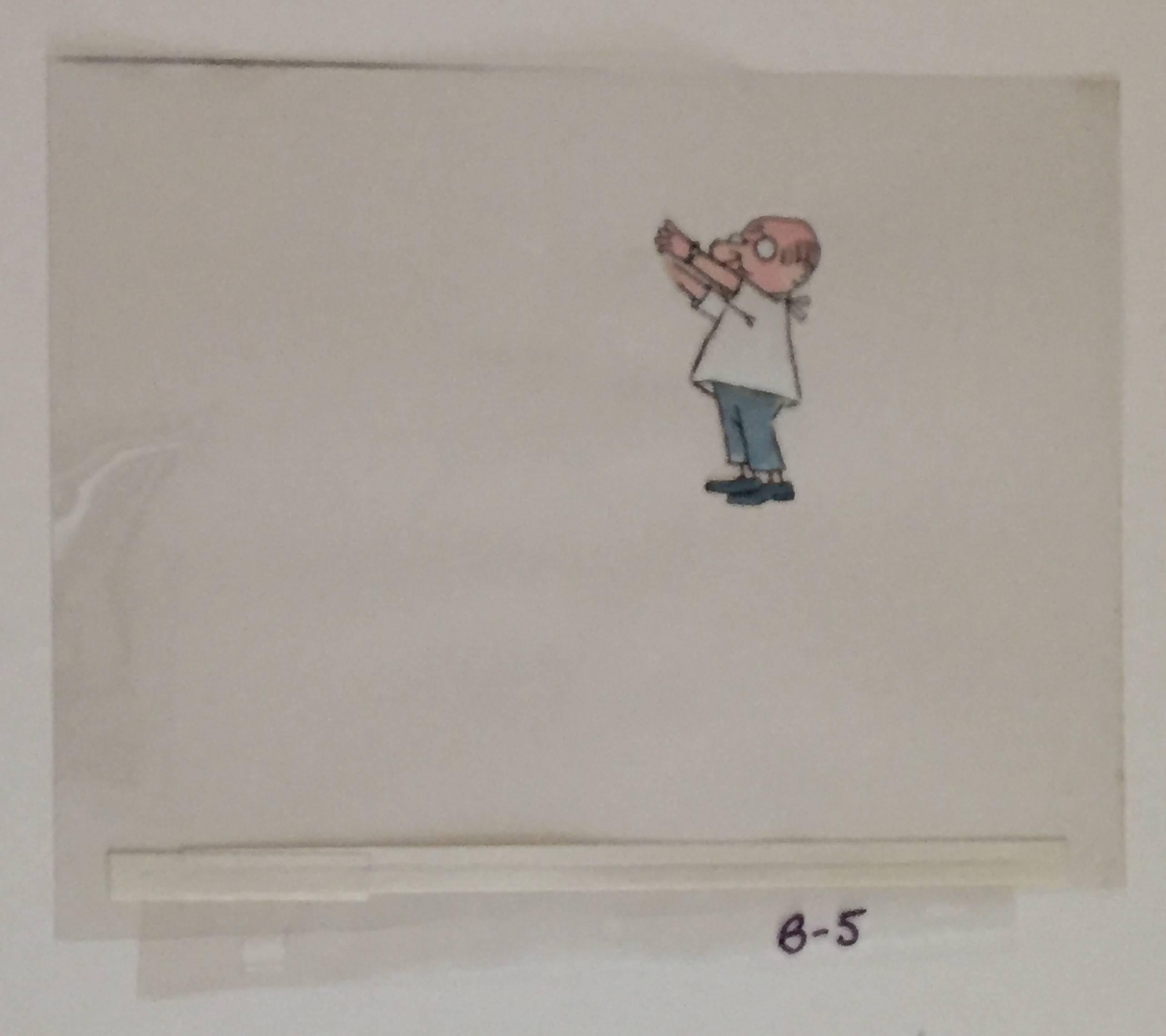 Maurice Sendak Figurative Art - Original Animation Cel from PIERRE, "I DONT CARE" (CBS 1970s)