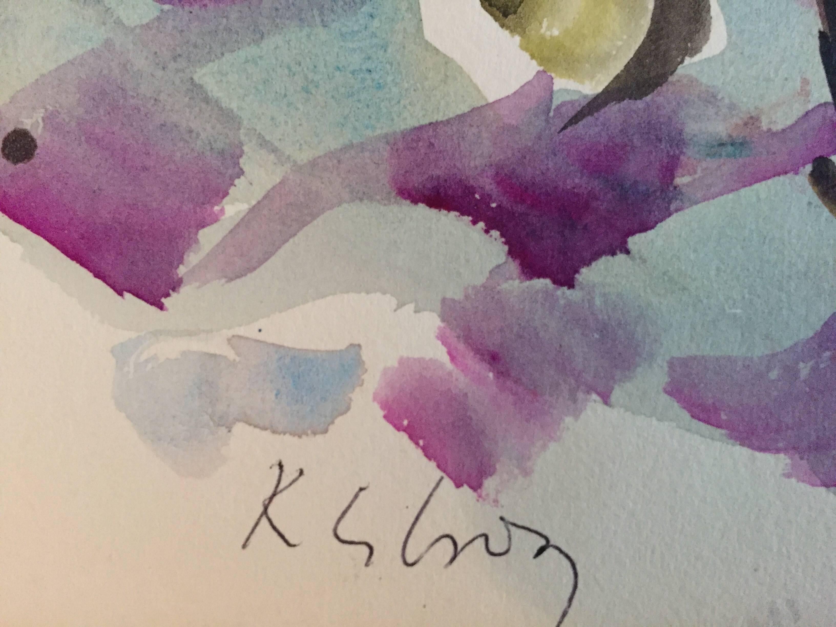 Flores en una maceta - Art Moderno de Katherine Librowicz