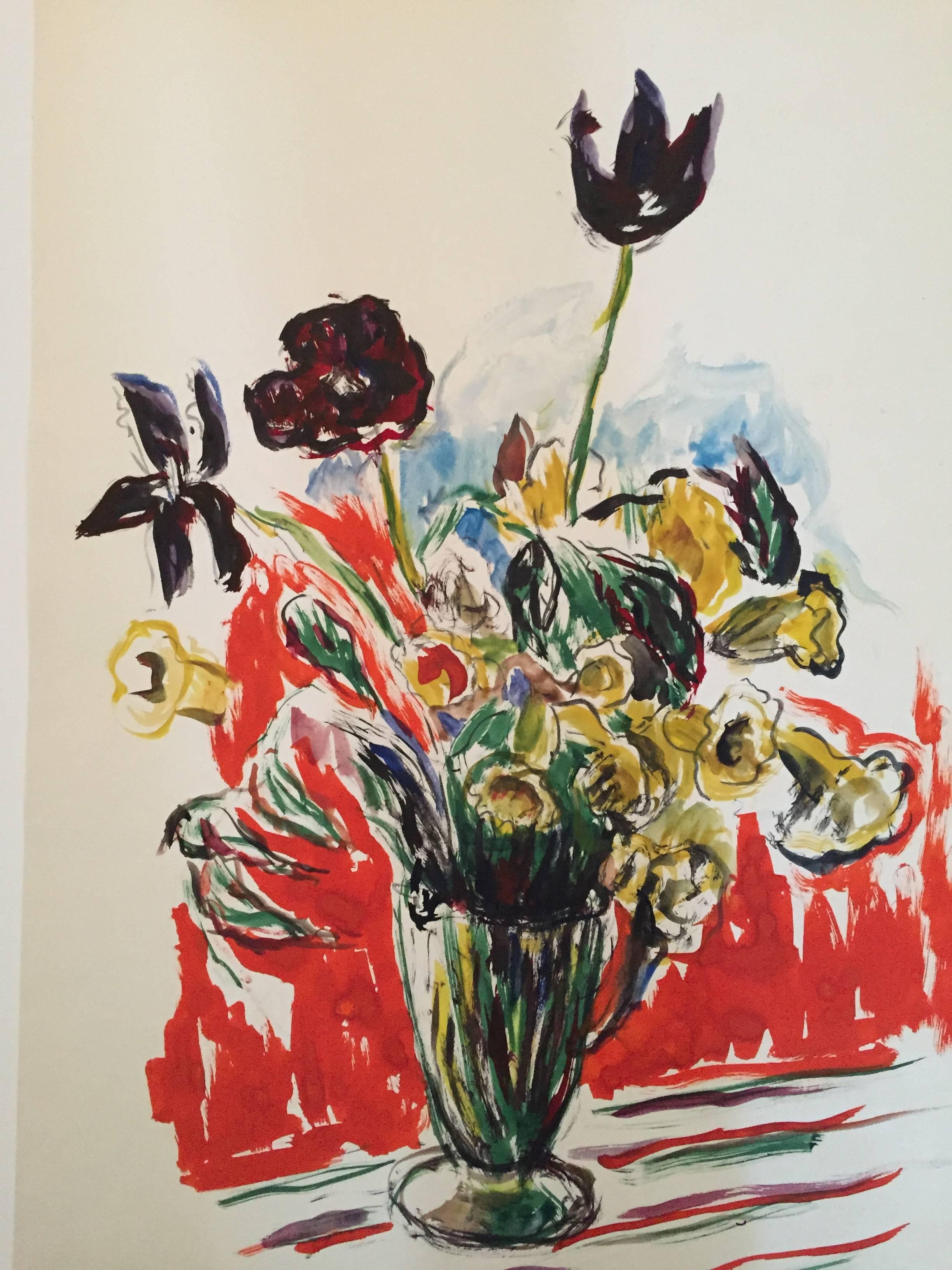 Fleurs audacieuses dans un vase
