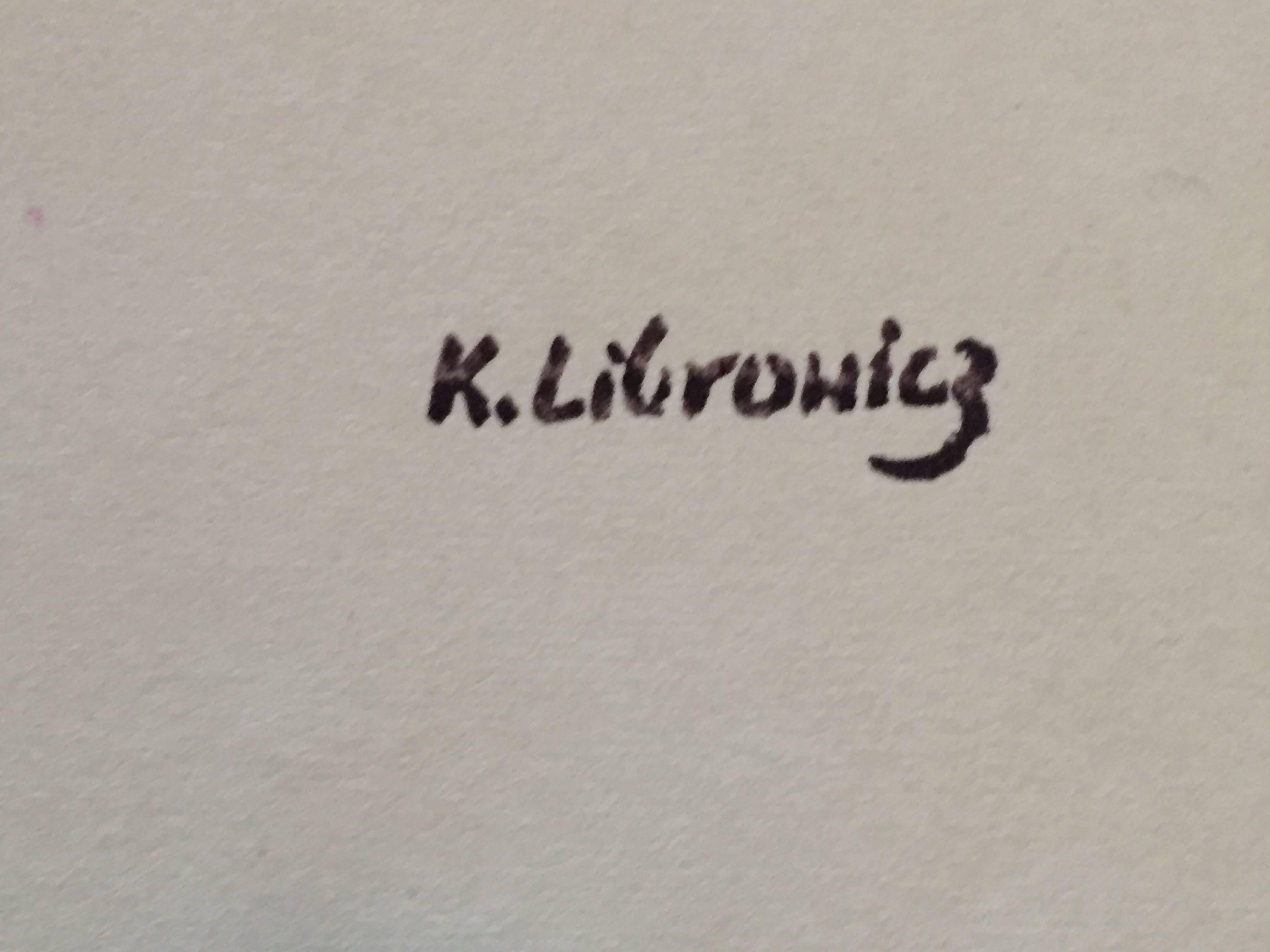Katarzyna LIBROWICZ
Der polnisch-französische Maler studierte an der Akademie der Schönen Künste in Warschau und kam 1937 nach Frankreich.
Sie studierte bei  André Lhote in Montparnasse Paris und stellte auf dem Salon d'Automne und dem Salon des