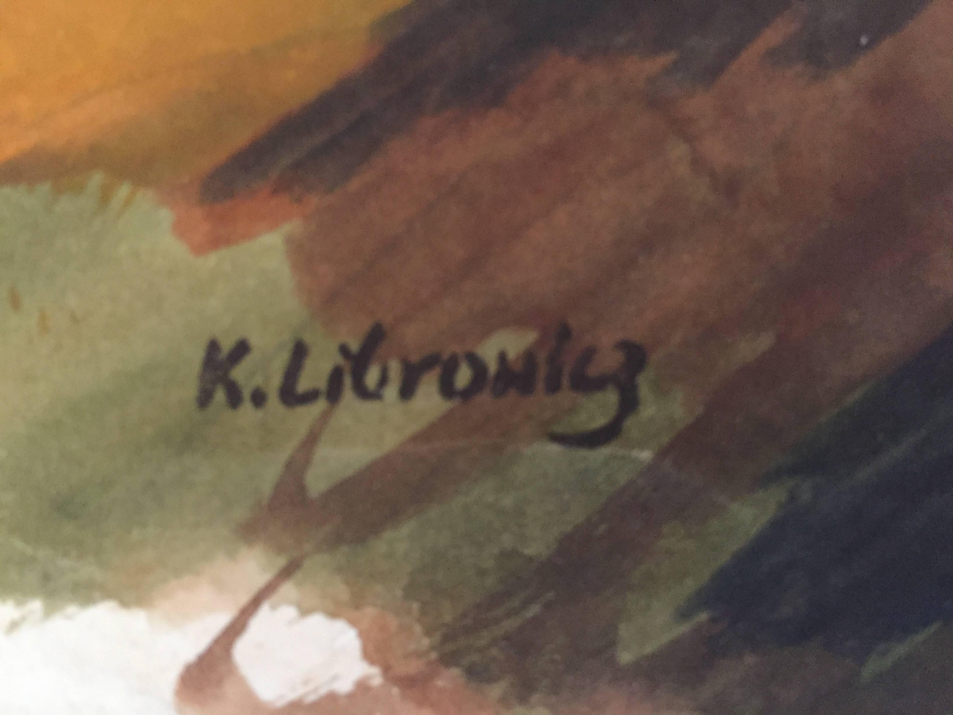 Katarzyna LIBROWICZ
Peintre polonais d'origine française, il étudie à l'Académie des Beaux-Arts de Varsovie et arrive en France en 1937.
Elle a étudié avec  André Lhote à Montparnasse Paris et expose au Salon d'Automne et au Salon des