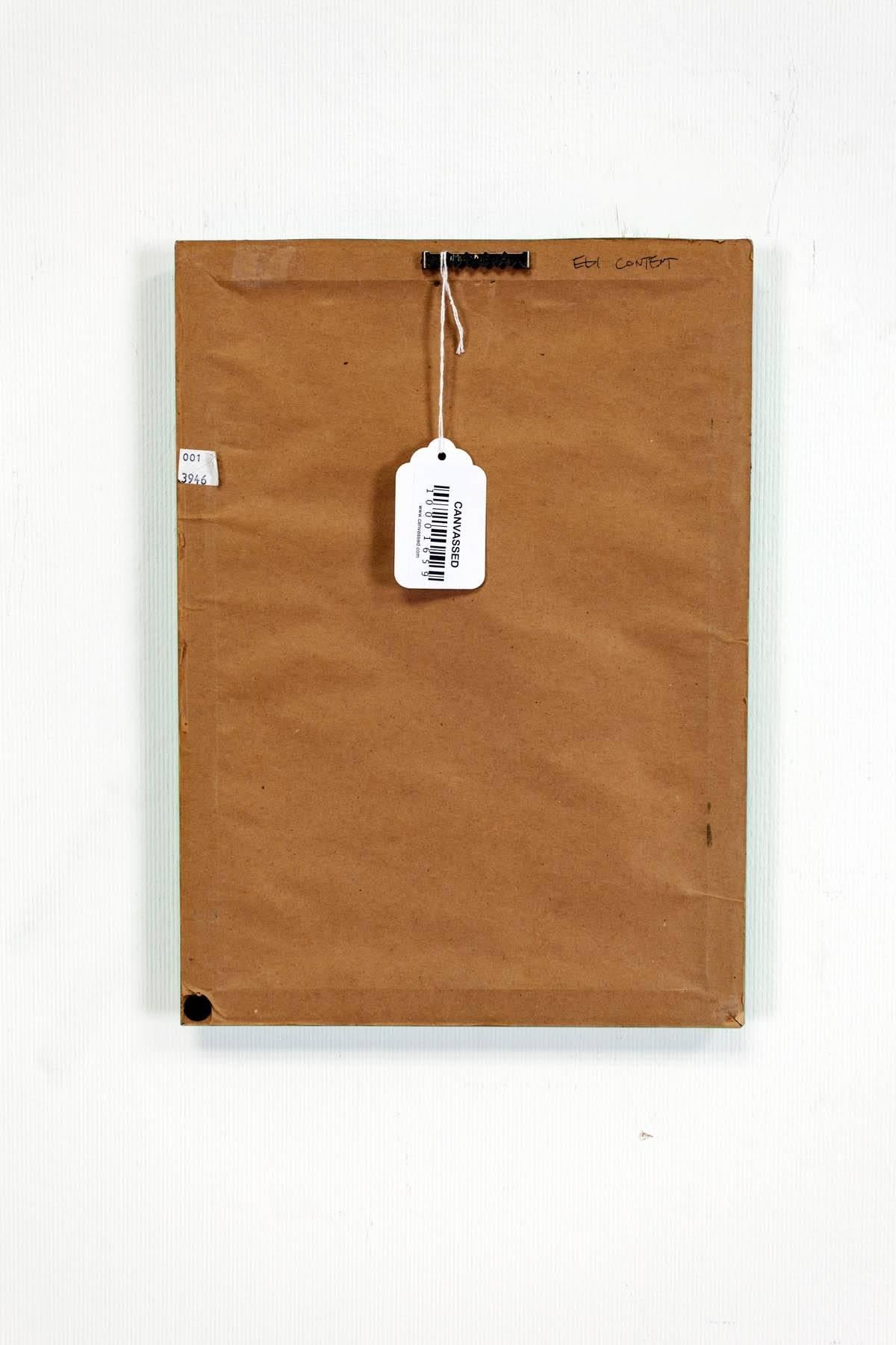 Mod Dutch Jewish Artist Untitled, Green Hand Painting For Sale 2