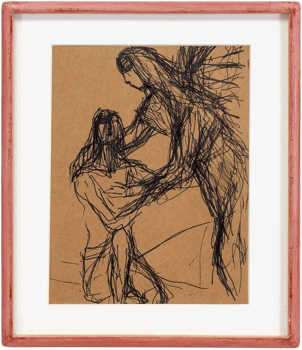 Expressionist Figure Study - Art by Sigmund Menkes