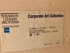 Große 80er Jahre Lebendige dynamische Zeichnung/Malerei Memphis Milano Ära