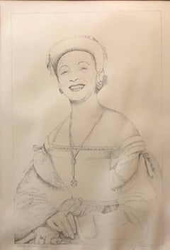 Still Life with Vera as Raphael Original Drawing
