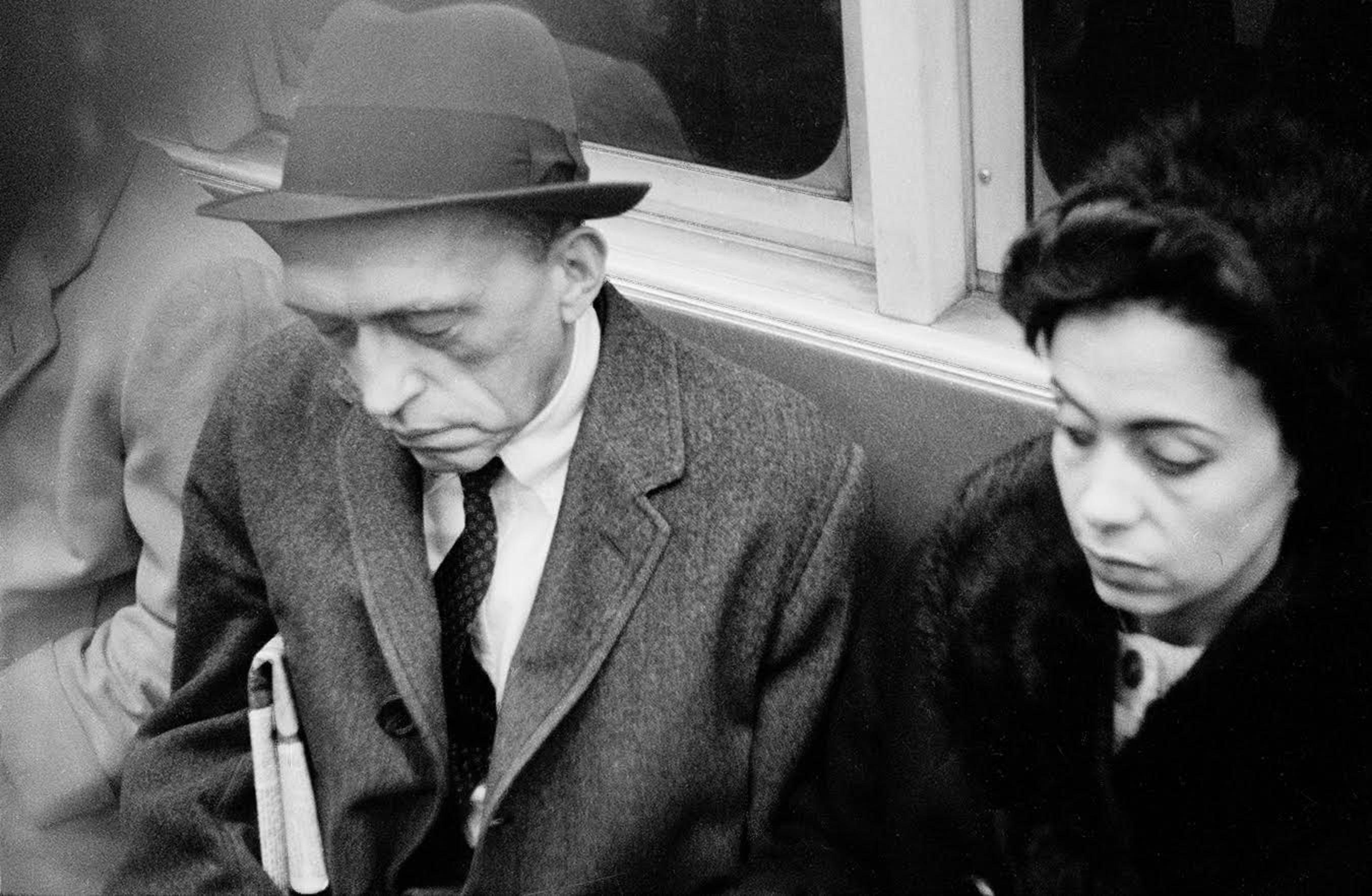 Peter Emanuel Goldman Figurative Photograph - Photograph from Vintage Negative NYC 1960s Photo Peter Goldman Subway Ride