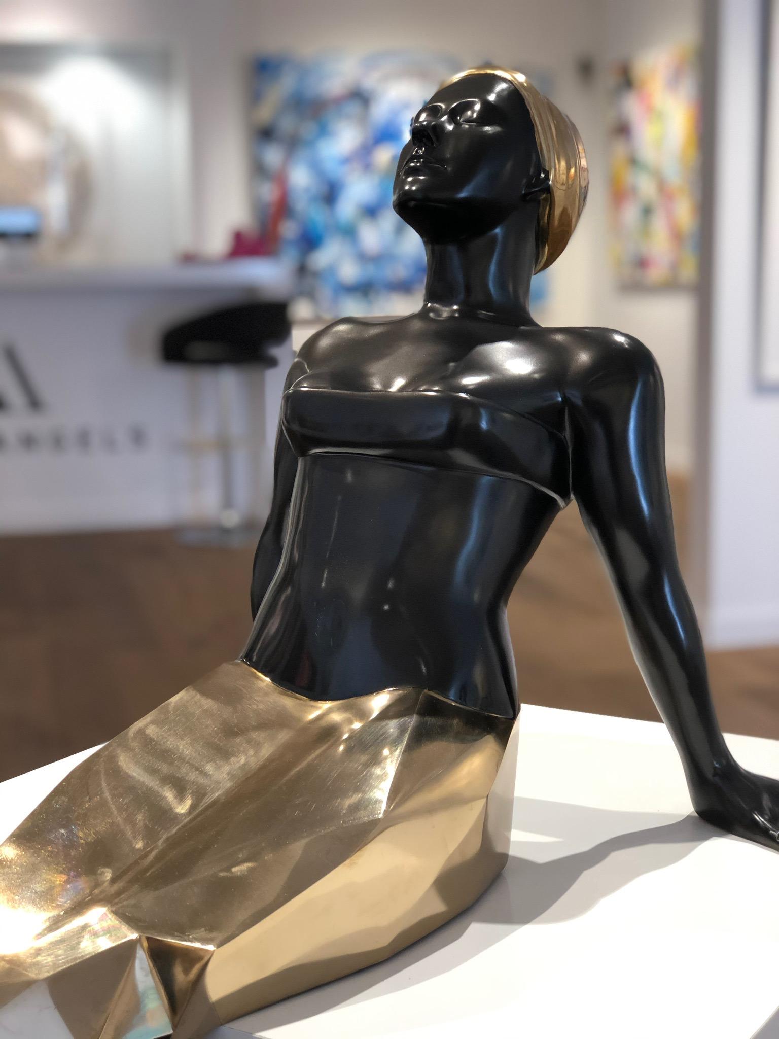 Mermaid Gold - Contemporary Sculpture by Ignacio Gana
