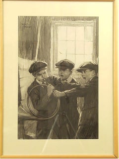 Penrod, Sam and Roddy Bits fighting for the “Horn of Fame”