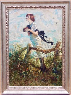 Mujer joven con cámara Kodak