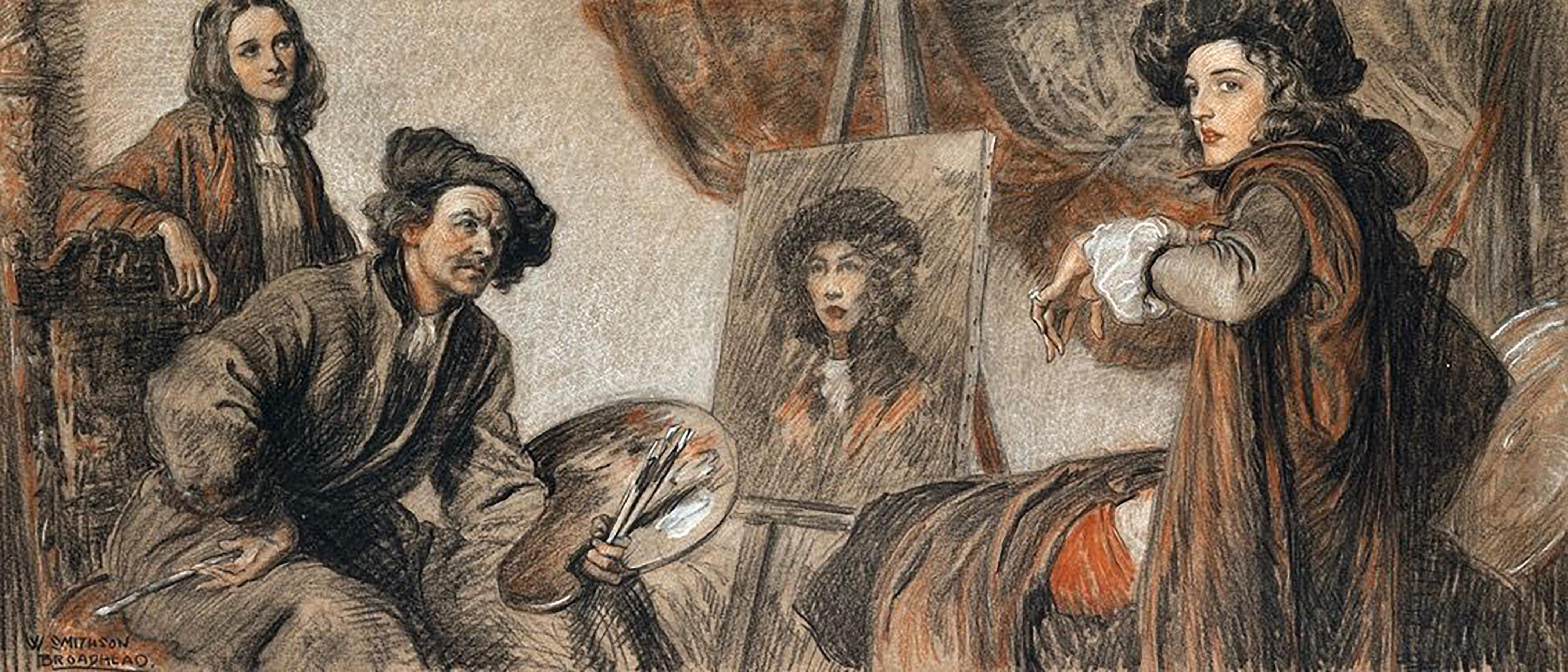 W. Smithson Broadhead Figurative Art - The Story of Rembrandt