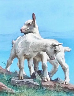 Due caprette, copertina del Saturday Evening Post