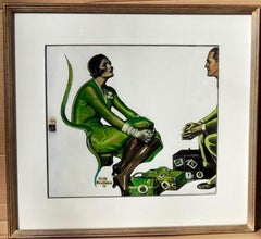 Sitzen in der Station