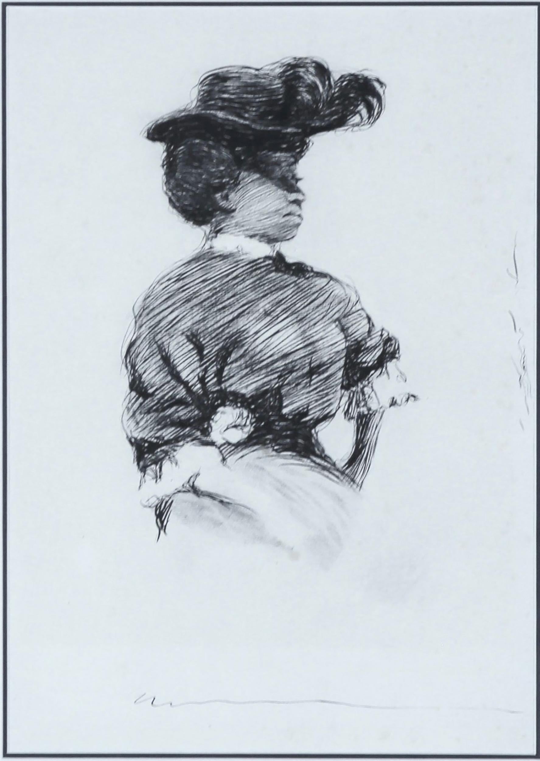 Portrait Charles Dana Gibson - Femme bien habillée