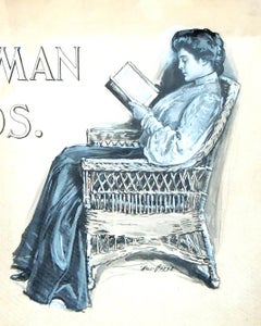 Vintage Seated Woman