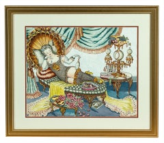 Reclining Woman in Victorian interior