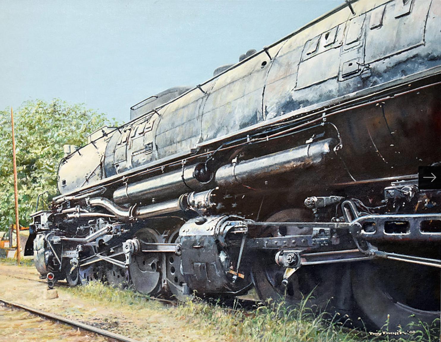 Tony Fachet Figurative Painting - Locomotive