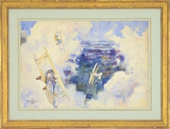 Biplanes In Flight