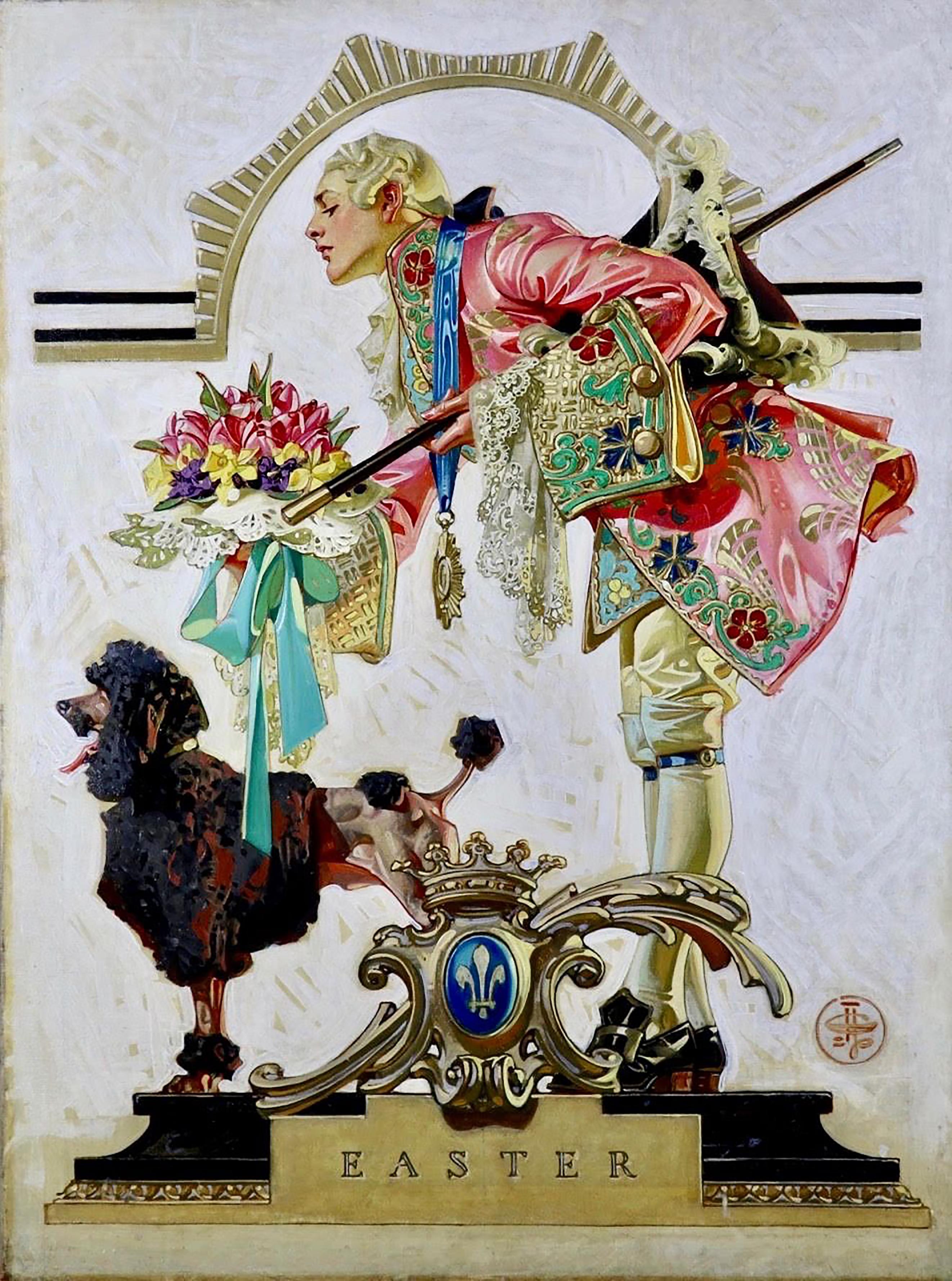 Figurative Art di Joseph Christian Leyendecker - Pasqua, copertina del Saturday Evening Post 19 aprile 1930