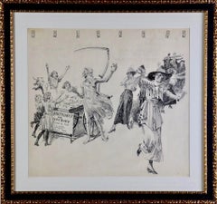 "Cumpleaños para todos" Ilustración humorística original para la revista Life