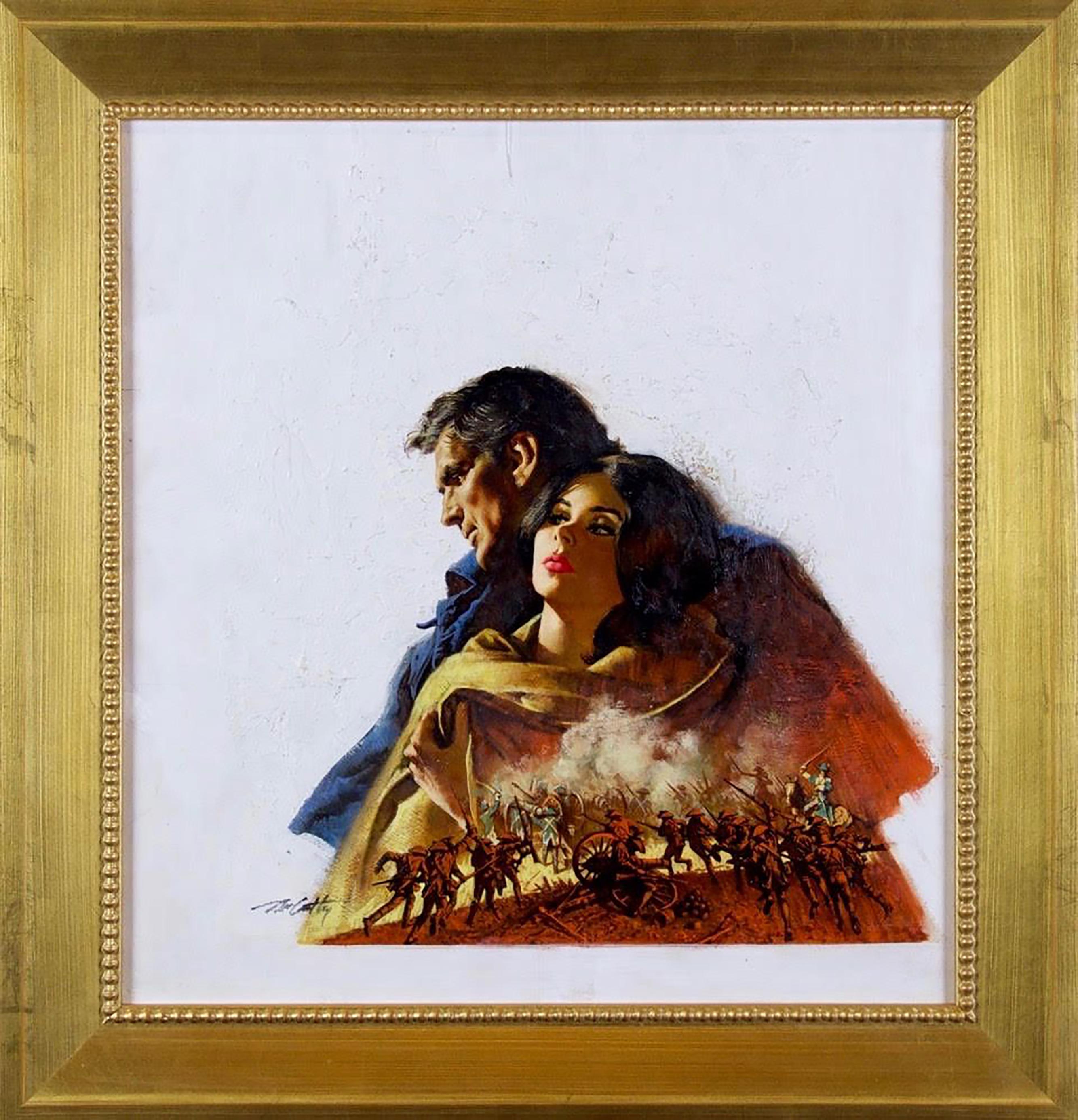 Eagles Where I Walk, Original Paperback Book Cover Illustration - Painting by Frank McCarthy