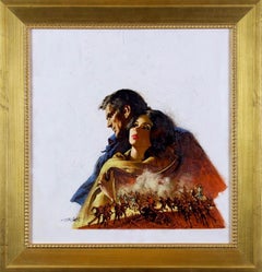 Eagles Where I Walk, illustrazione originale della copertina di un libro in brossura