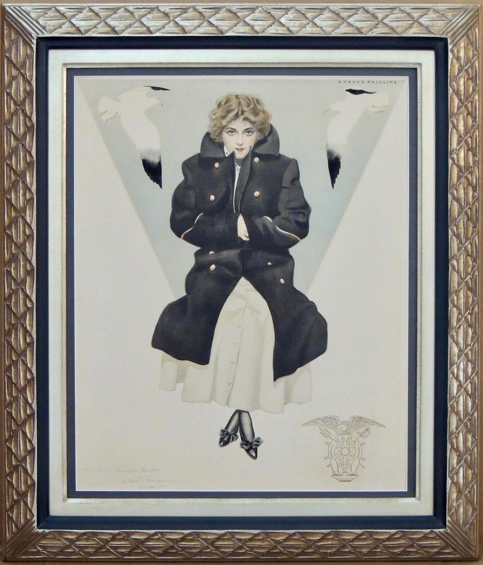 „The Midshipmite“ USNA (United States Naval Academy) Frau – Art von Clarence Coles Phillips