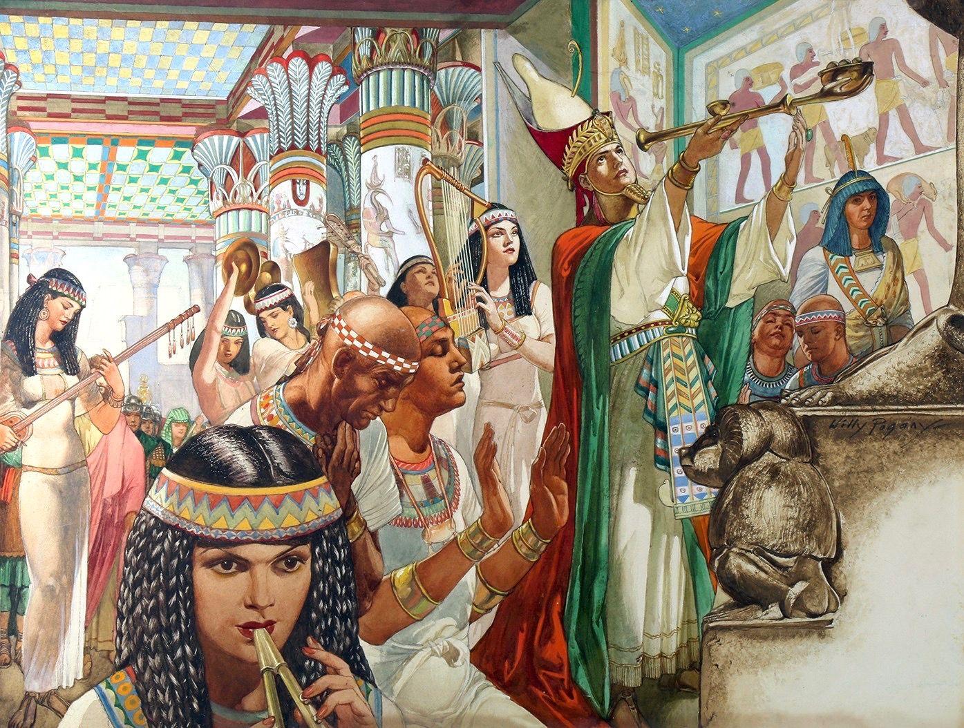 Willy Pogany Figurative Art - Nero's Temple On The Nile