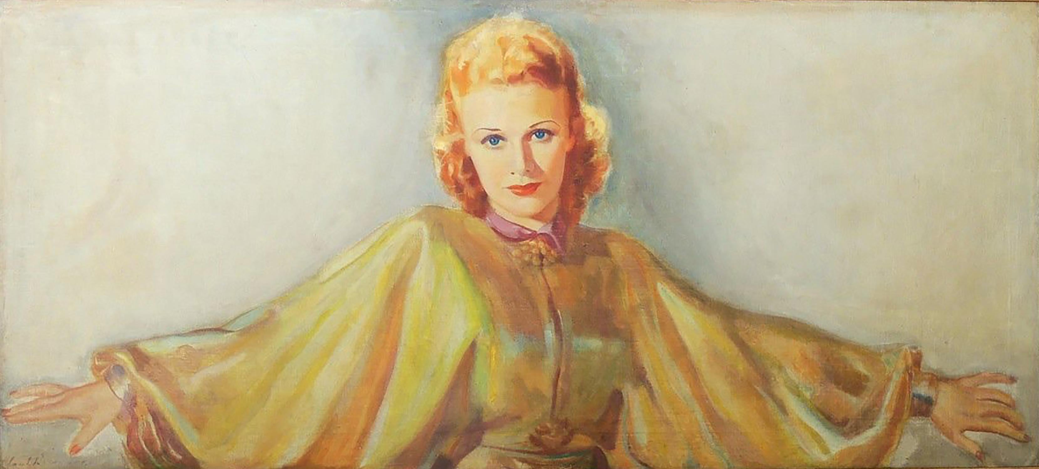 Figurative Painting de Jacob Rosenberg - Cartel artístico de la película "Roberta", 1935