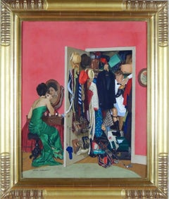 Hunting His Tux for the Party, Saturday Evening Post Cover