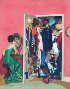 Hunting His Tux for the Party, Saturday Evening Post Cover