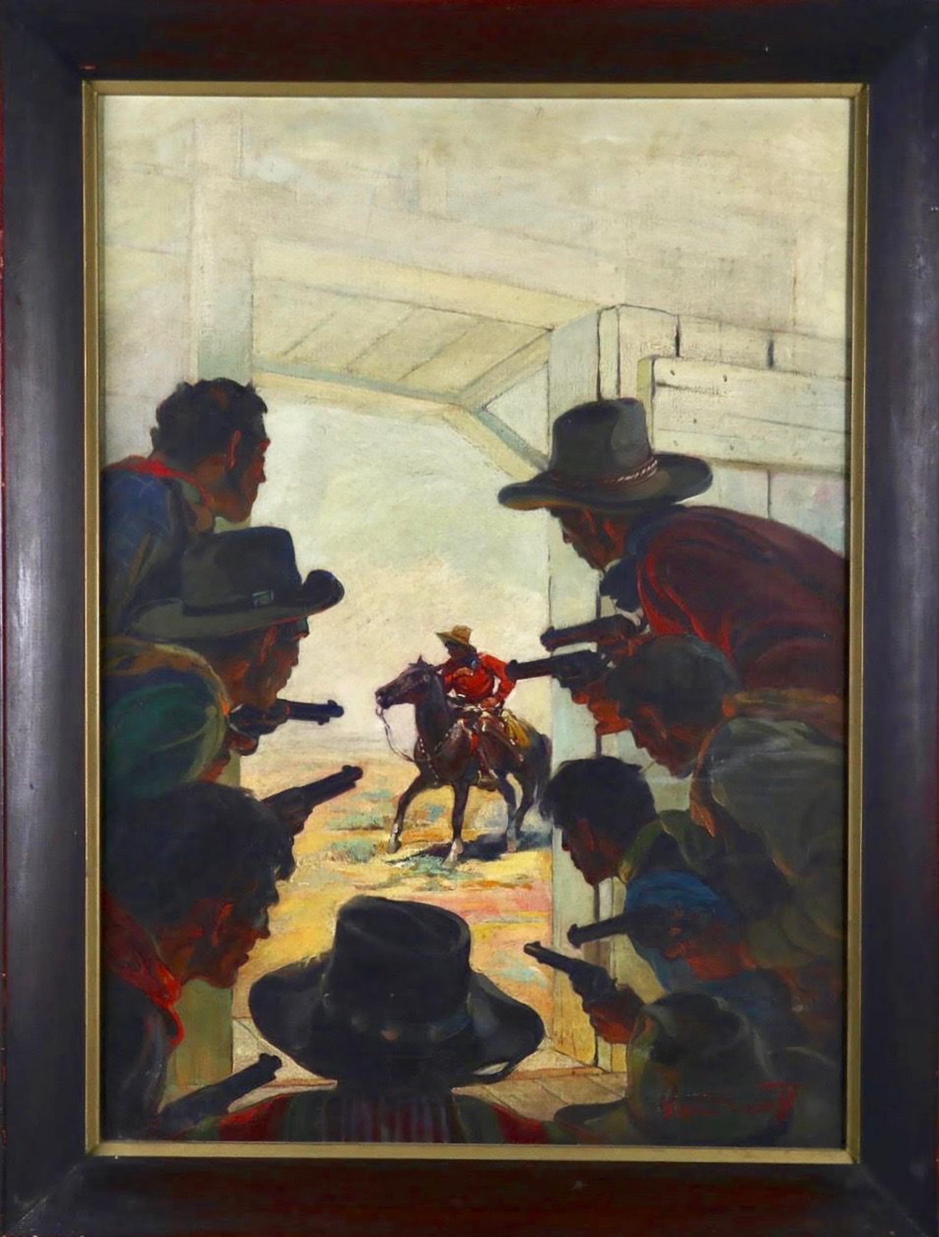 Cowboys with Guns - Painting by Harold Winfield Scott