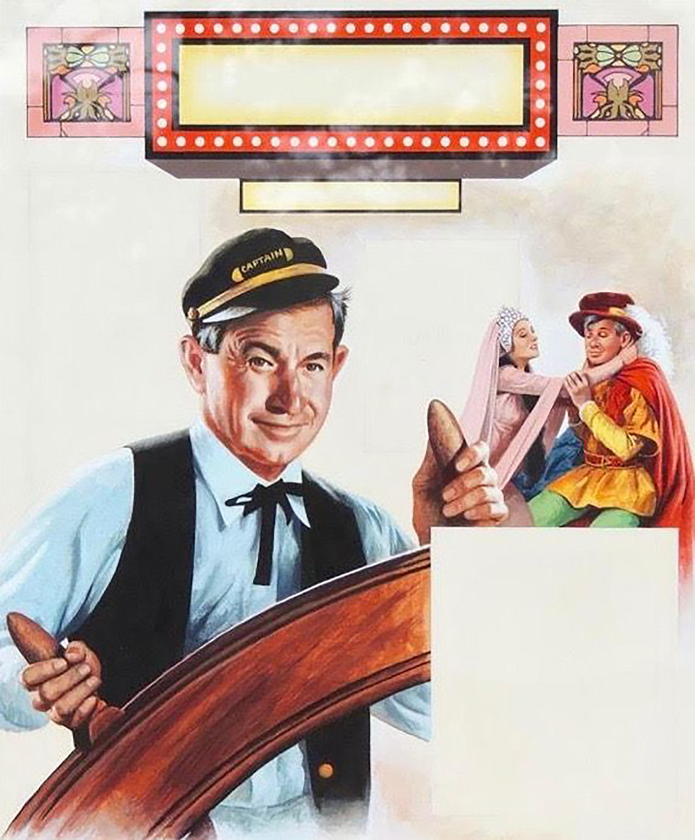 James E. Seward Figurative Painting - Illustration of Will Rogers