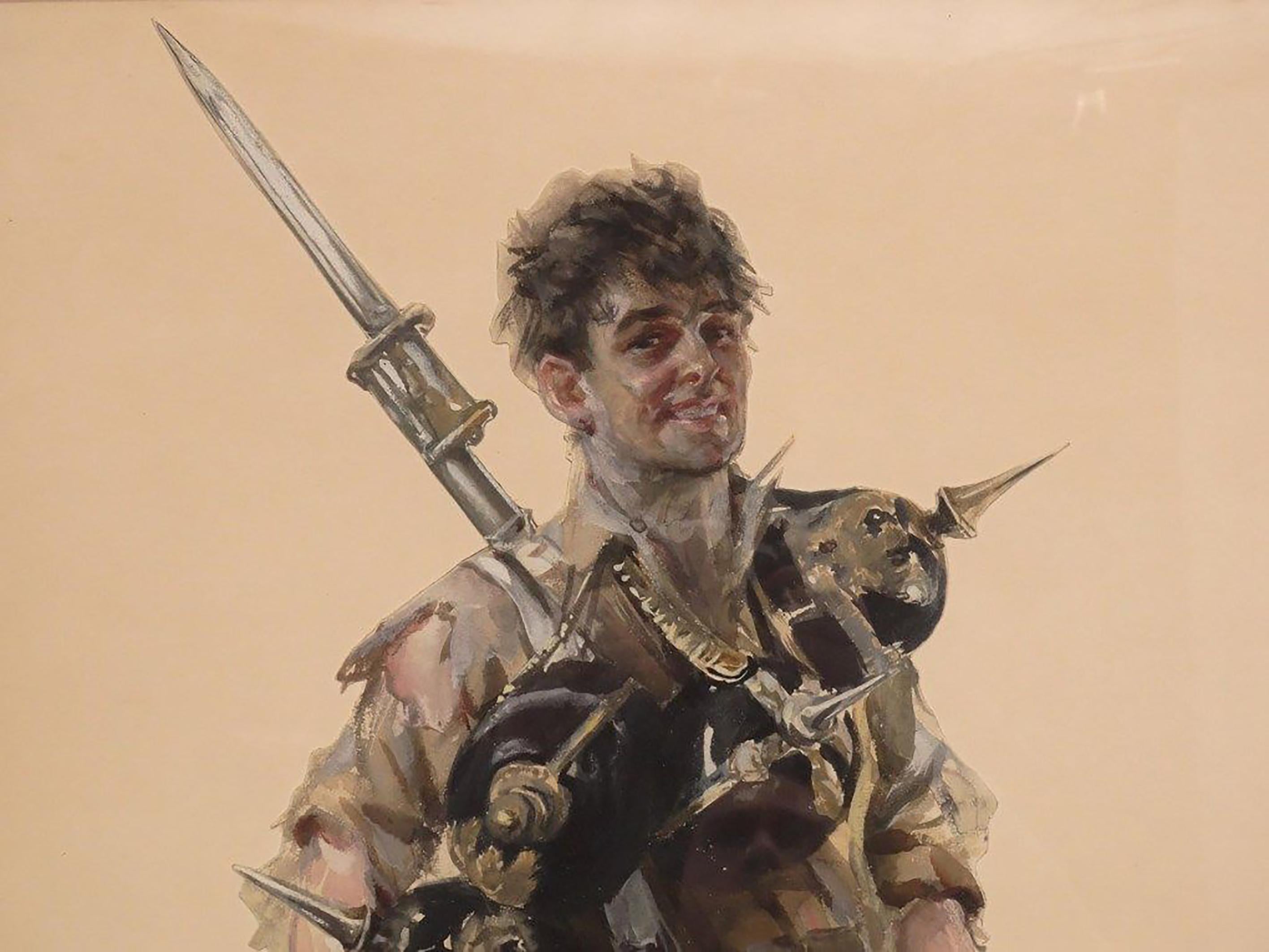 Soldado, portada de la revista Life - Figurative Art Beige de Paul C. Stahr
