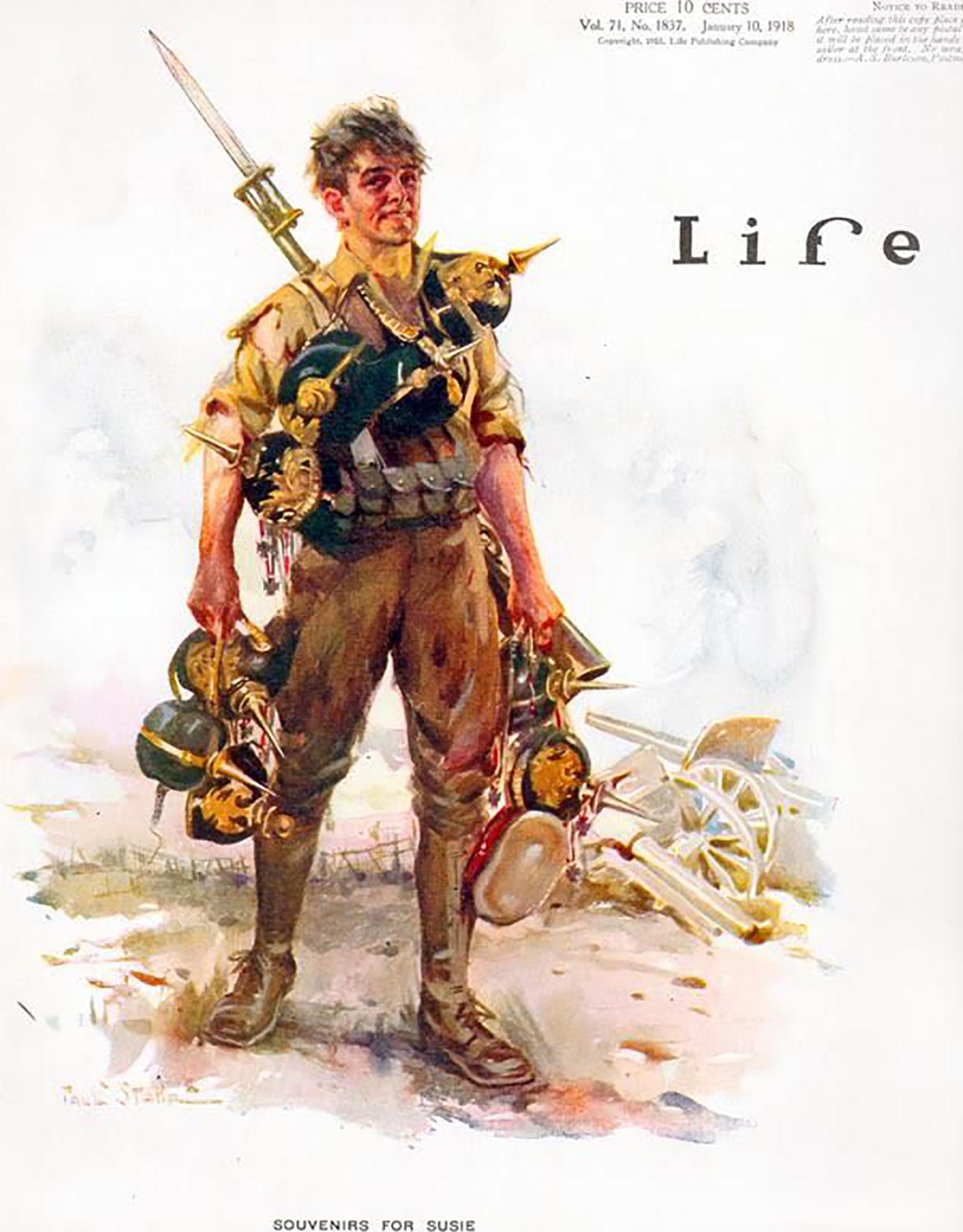 Soldado, portada de la revista Life en venta 1