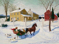 Vintage Chasing the Sleigh