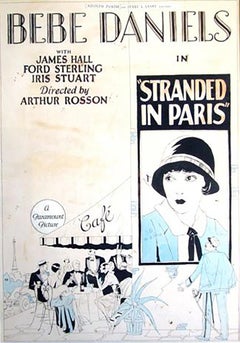Vintage "Stranded in Paris" Movie Poster