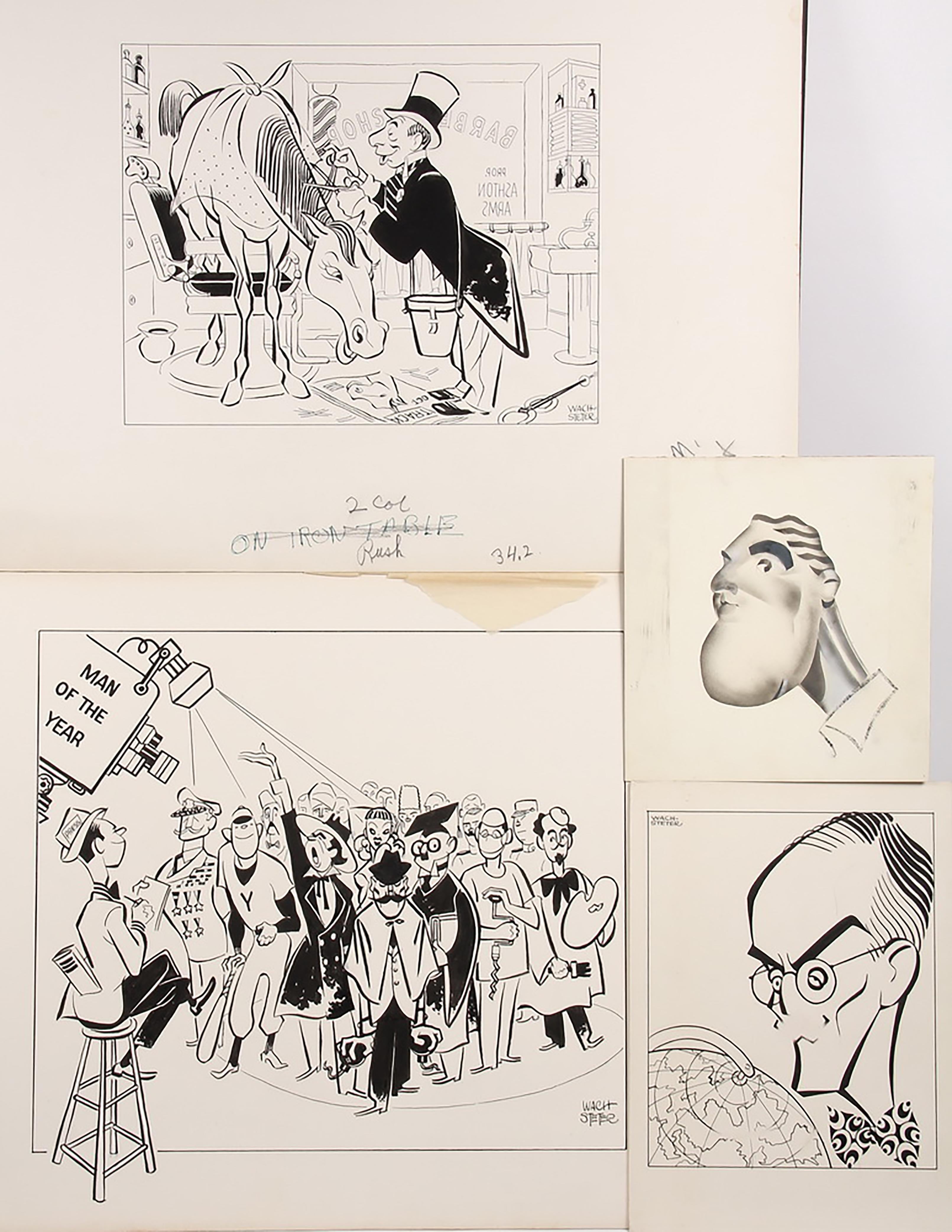 Caricatures of Unknown Shows and Subjects