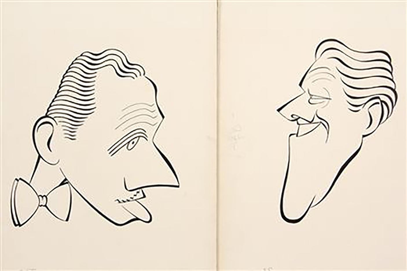 George Wachsteter Figurative Art - Melvyn Douglas & Michael O'Shea