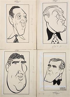 Caricatures des quatre étoiles masculines de Broadway, Sept. 1946 (4)