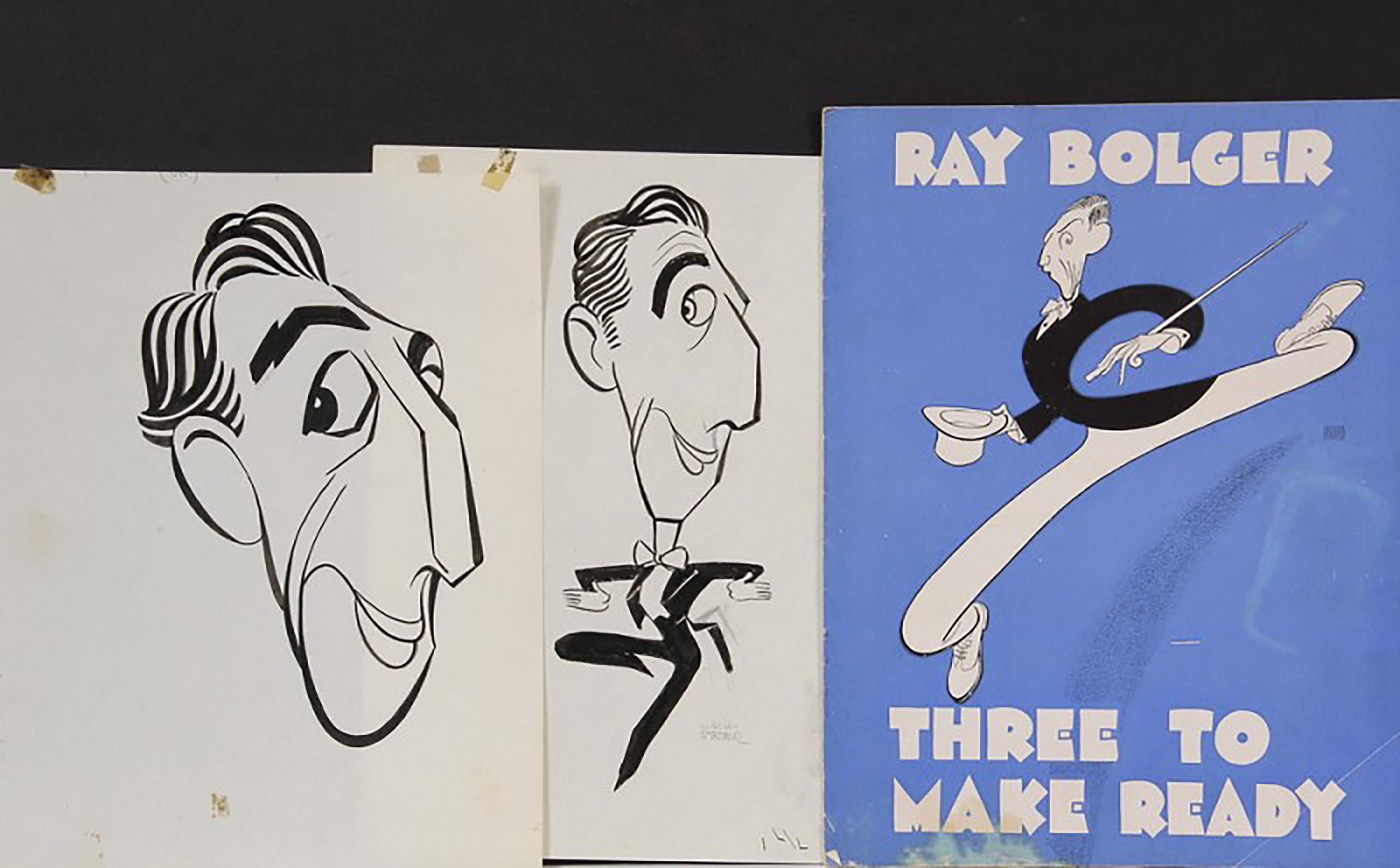 George Wachsteter Figurative Art - Ray Bolger in "Three to Make Ready" & "Where's Charley?"