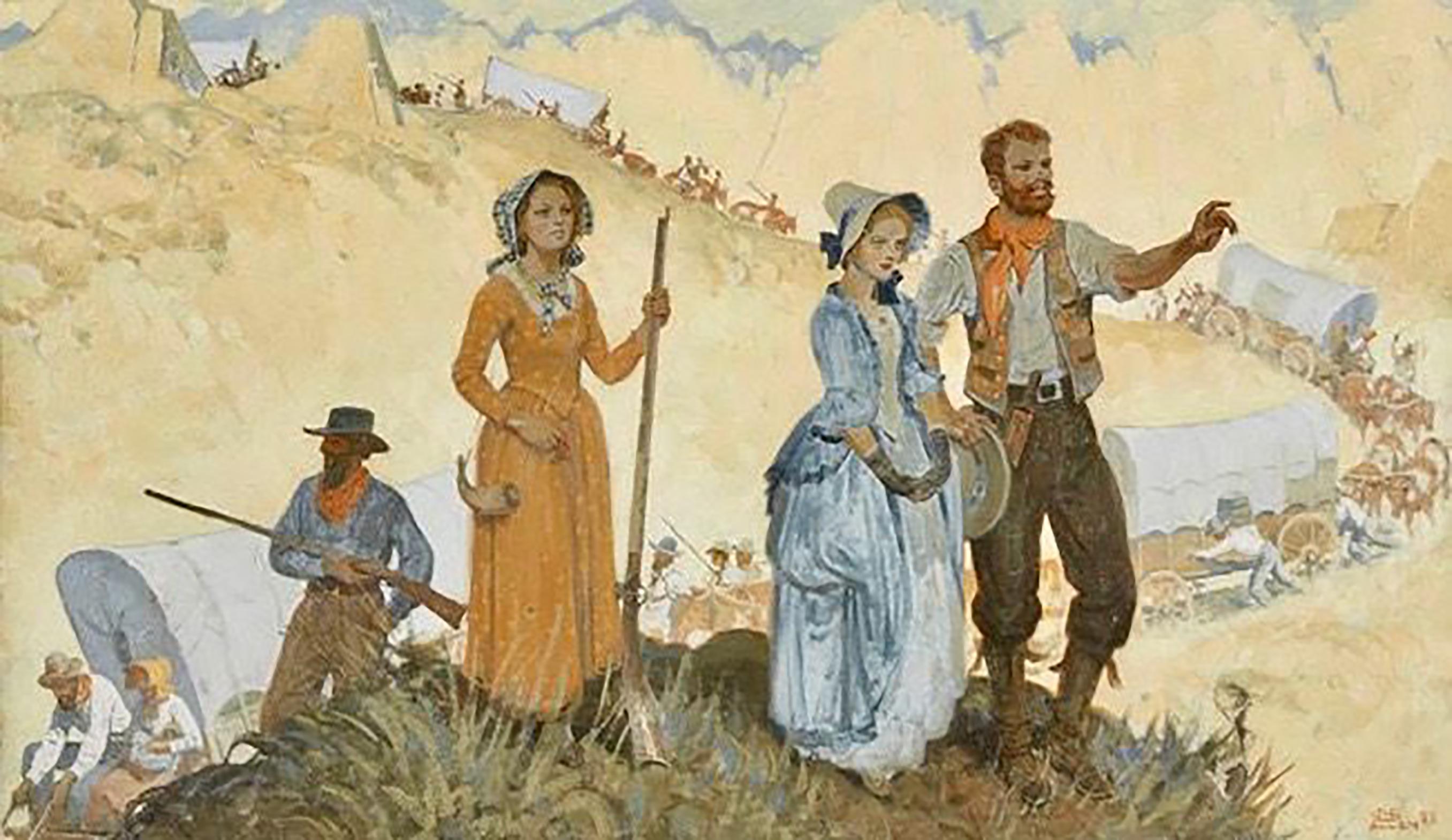 Settlers and Wagon Train, 1933