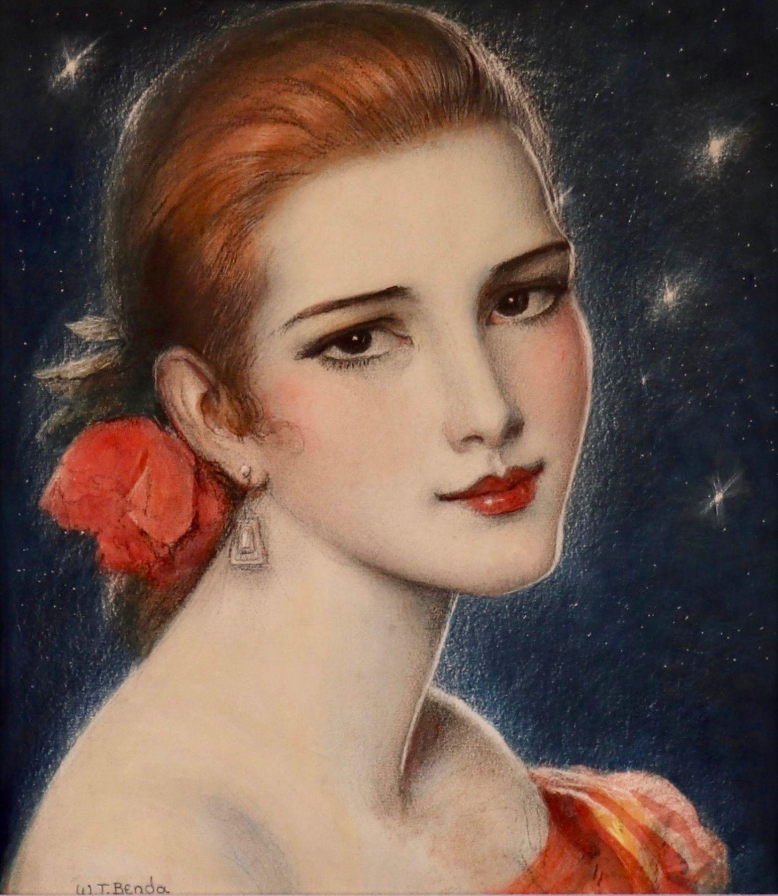 Portrait of a Woman - Art by Wladyslaw T. Benda