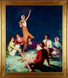 By the Bonfire, Country Gentleman Magazine Cover, 1931