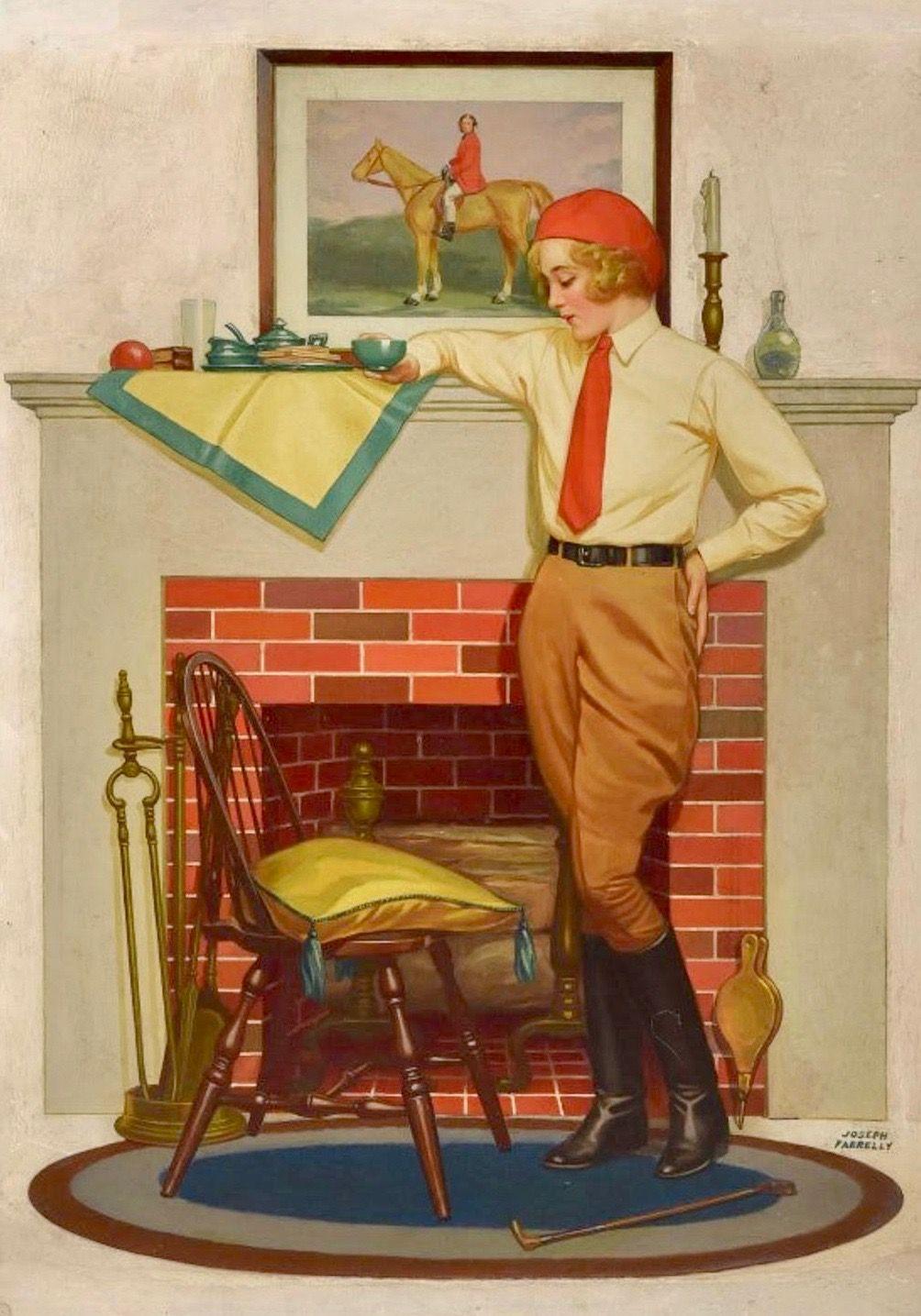 Joseph Farrely Figurative Painting – Maclean's Magazincover, 1930