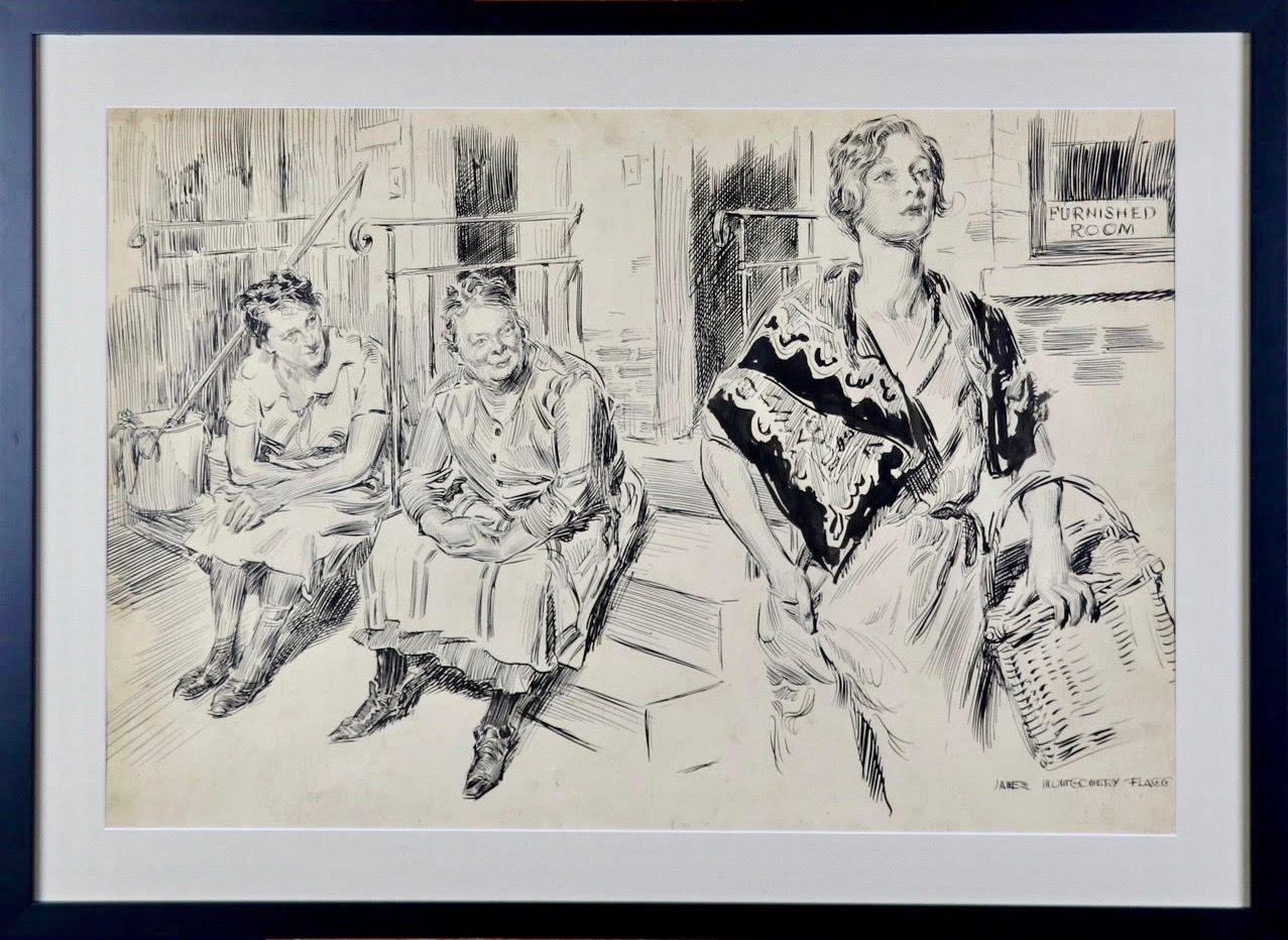Three Women - Art by James Montgomery Flagg