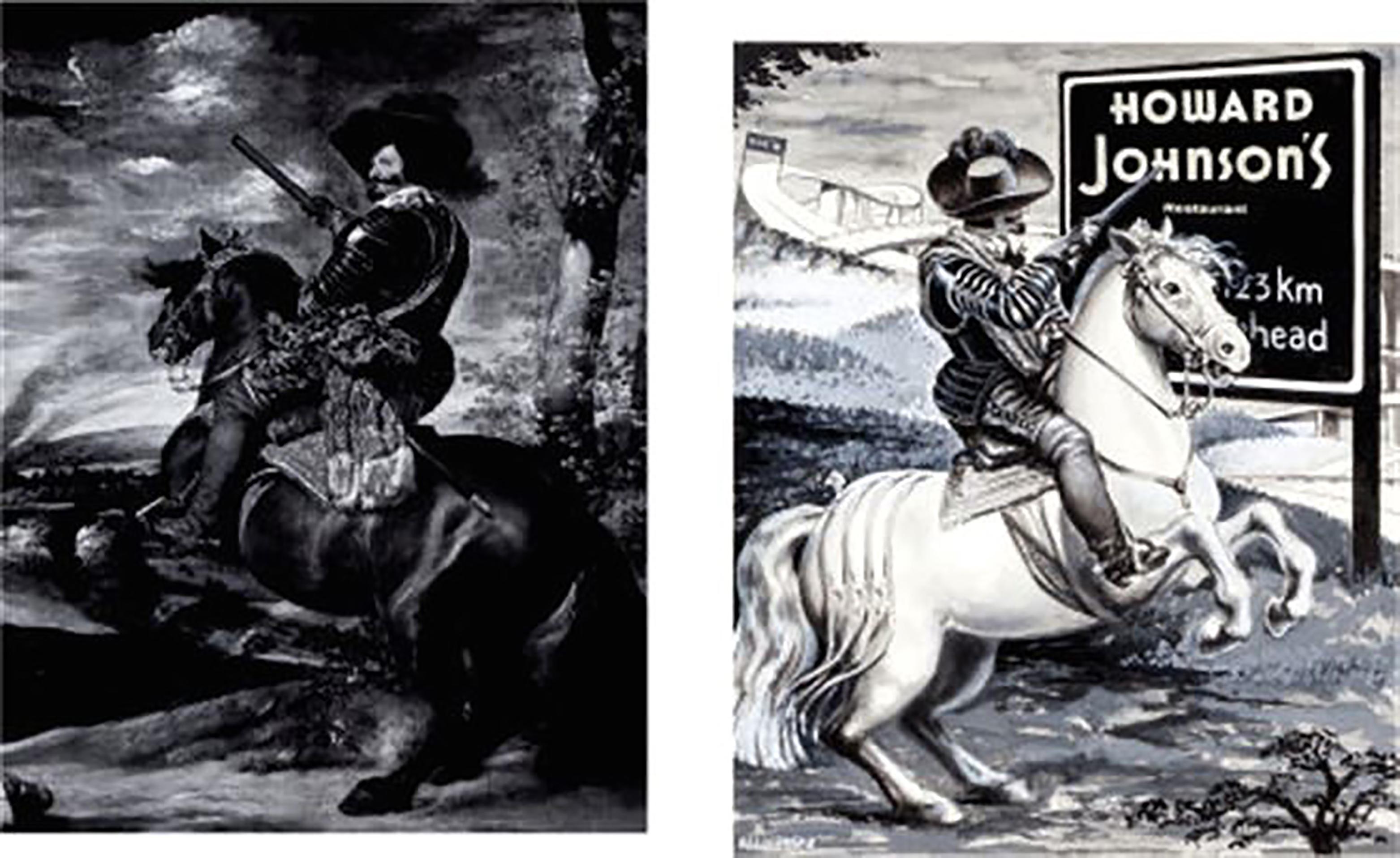 Frank Kelly Freas Figurative Art - Canvas Confidentiaal Velazquez Olivares "Spanish Gentleman" Original Art