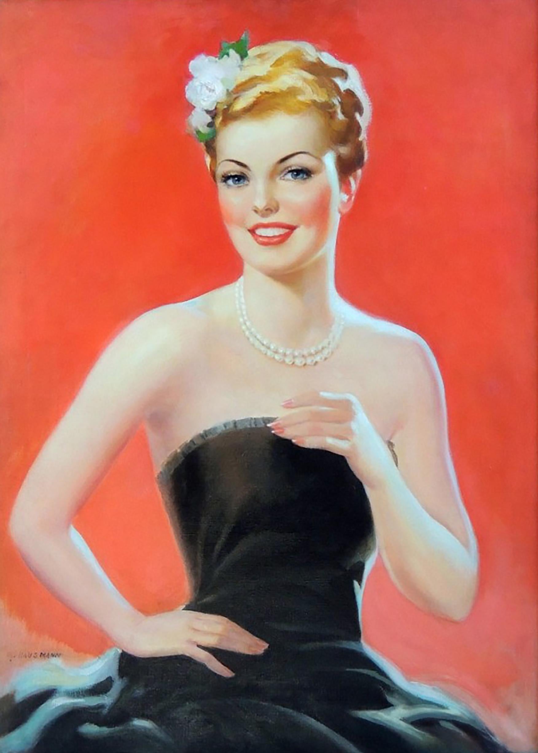 George Hausmann Portrait Painting - (Untitled)