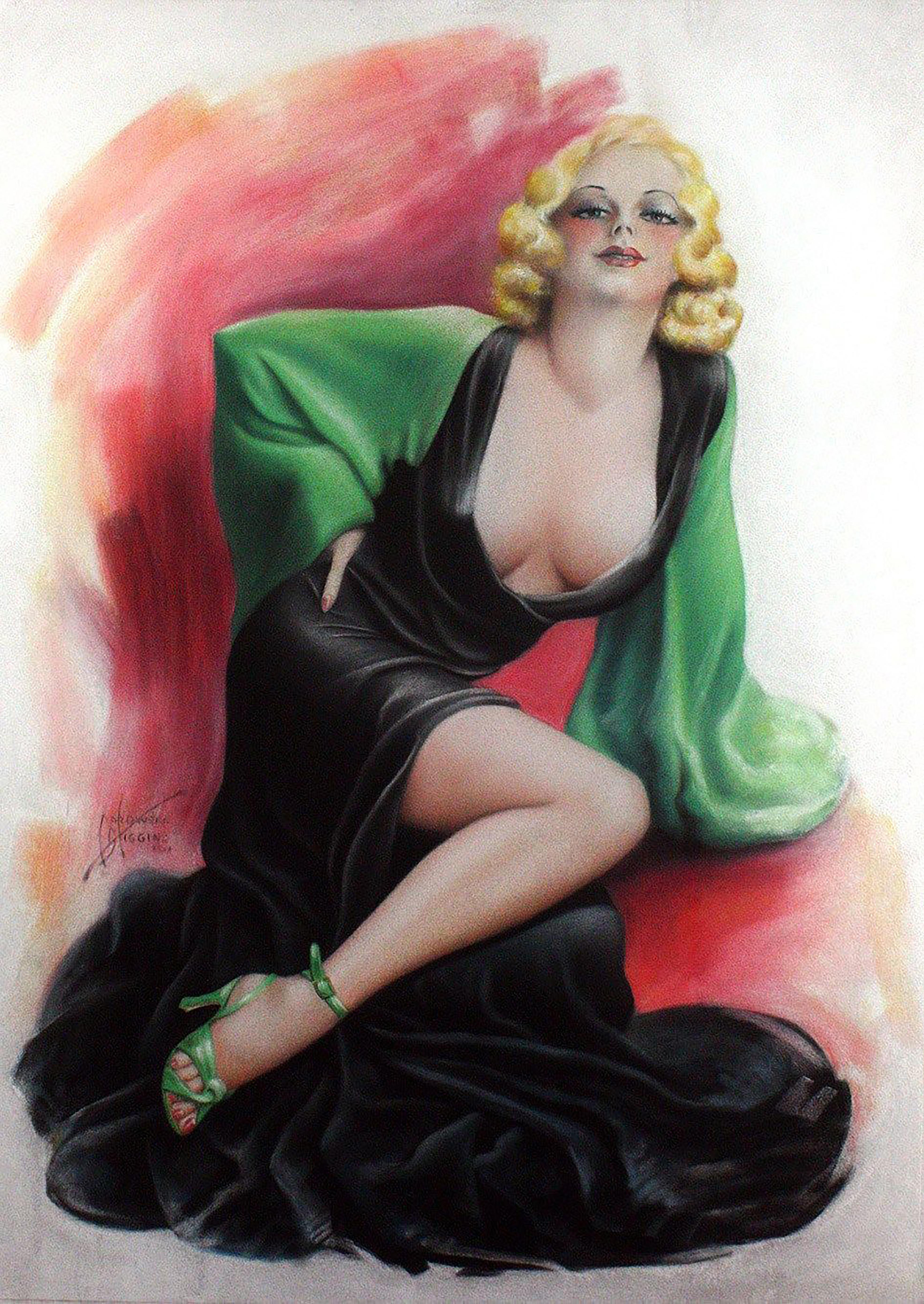 Pre-Code Cover Portrait of Verna Hillie - Art by Cardwell Higgins